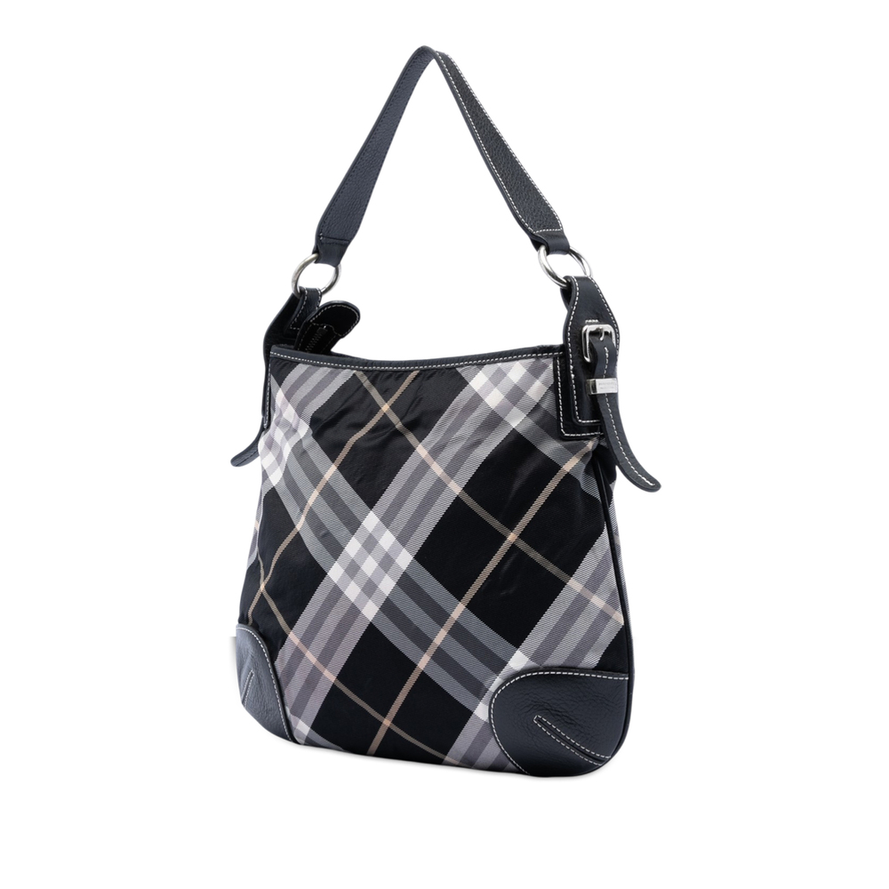 Pre-Loved Burberry Supernova Check Canvas Hobo - Picture 2 of 6